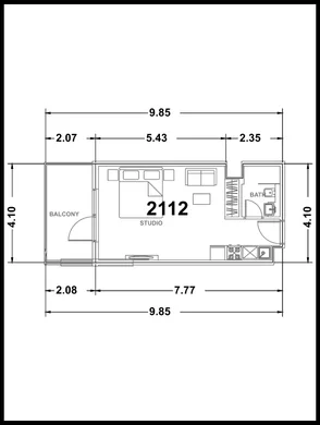 Floor plans — Oceanz Danube - Tower 2 — 2112